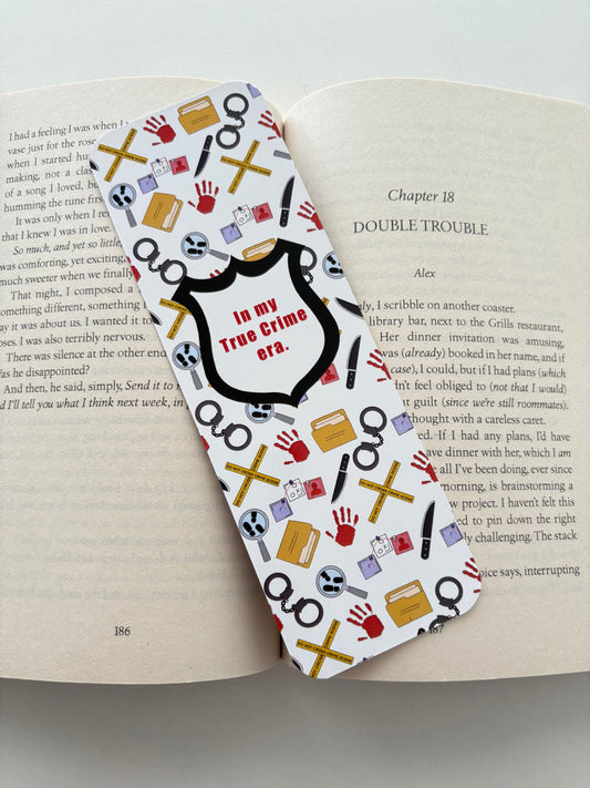 In my true crime era bookmark, Certified true crime girlie bookmark, Just a girl who reads crime bookmark