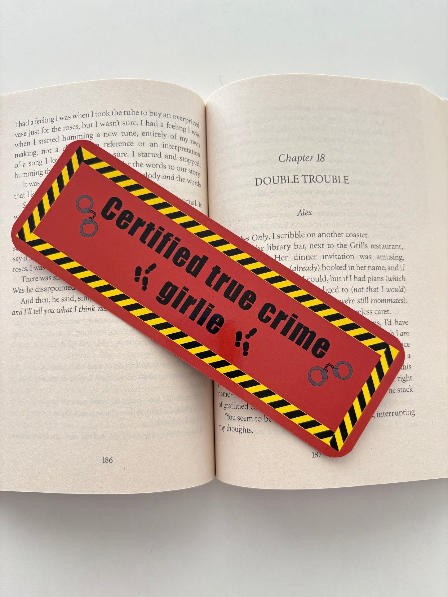 In my true crime era bookmark, Certified true crime girlie bookmark, Just a girl who reads crime bookmark