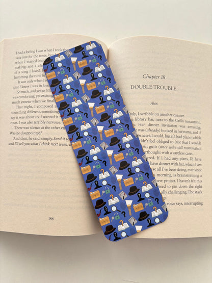 In my mystery reader era bookmark, Mystery girlie bookmark