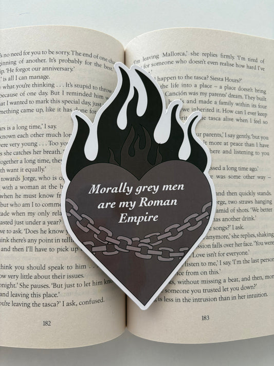 Morally Grey Men Die Cut Bookmark