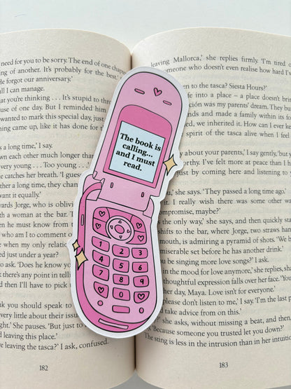 Book Is Calling Die Cut Bookmark