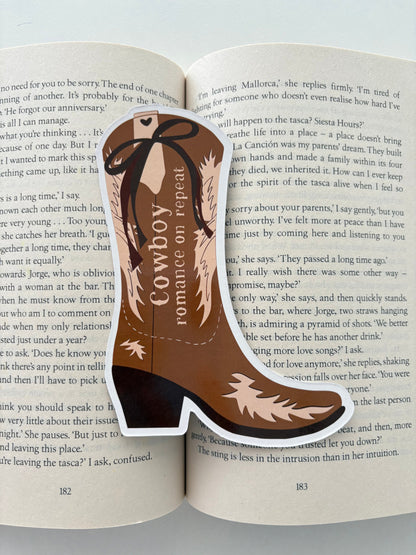 Cowboy Romance on Repeat Die Cut Boomark