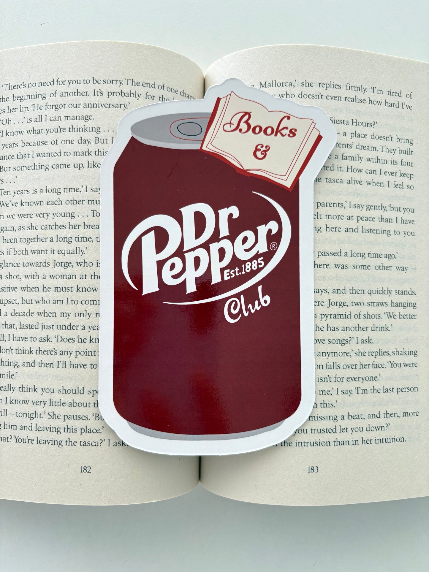 Books and Dr Péppèr Die Cut Bookmark