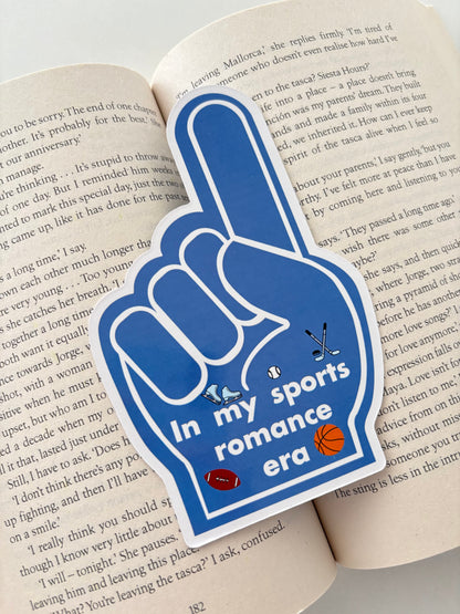 Sports Romance Era Die Cut Bookmark