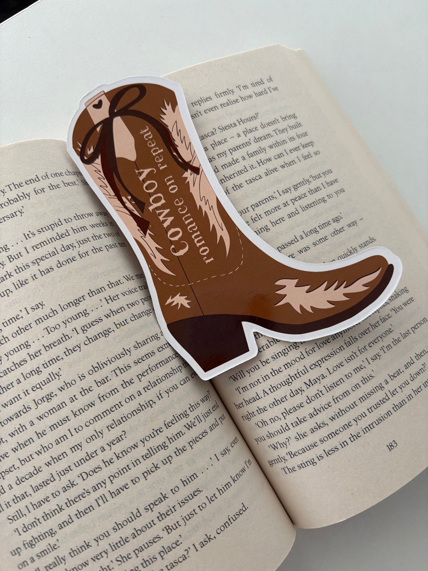 Cowboy Romance on Repeat Die Cut Boomark
