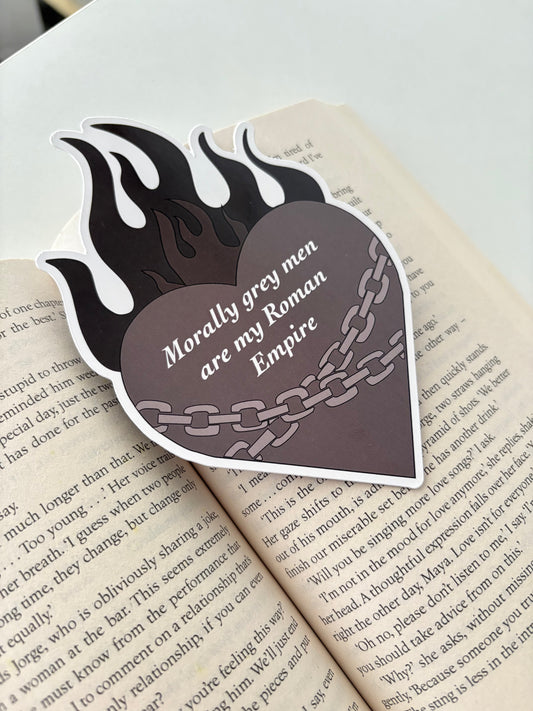 Morally Grey Men Die Cut Bookmark