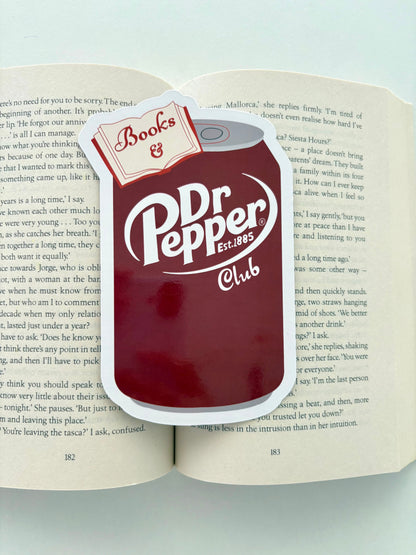 Books and Dr Péppèr Die Cut Bookmark