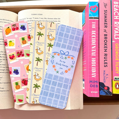 EmHen bookmark, Silly goose bookmark, Fruity bookmark