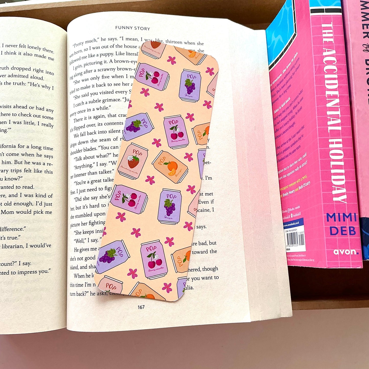 Soda bookmark, Pop bookmark