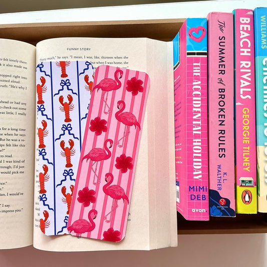 Flamingo Bookmark, Coastal Lobster Bookmark