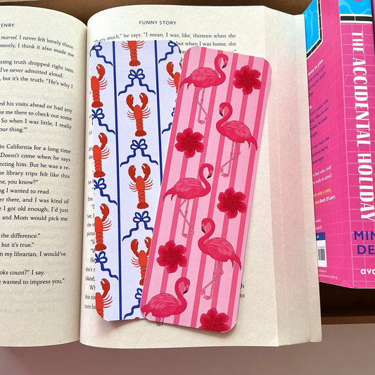 Flamingo Bookmark, Coastal Lobster Bookmark