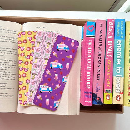 Summer Sunnies Bookmark, Garden Girl Bookmark, Ice cream Truck Bookmark
