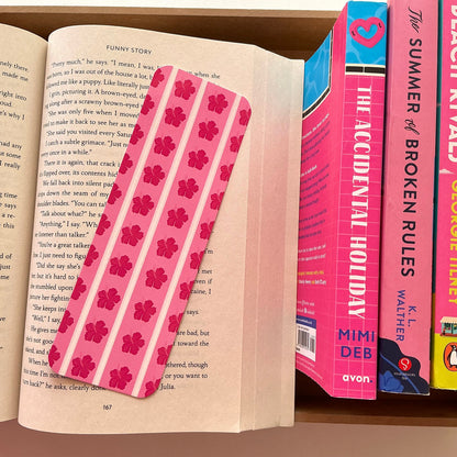 Hibiscus bookmark,she reads by the sea shore bookmark