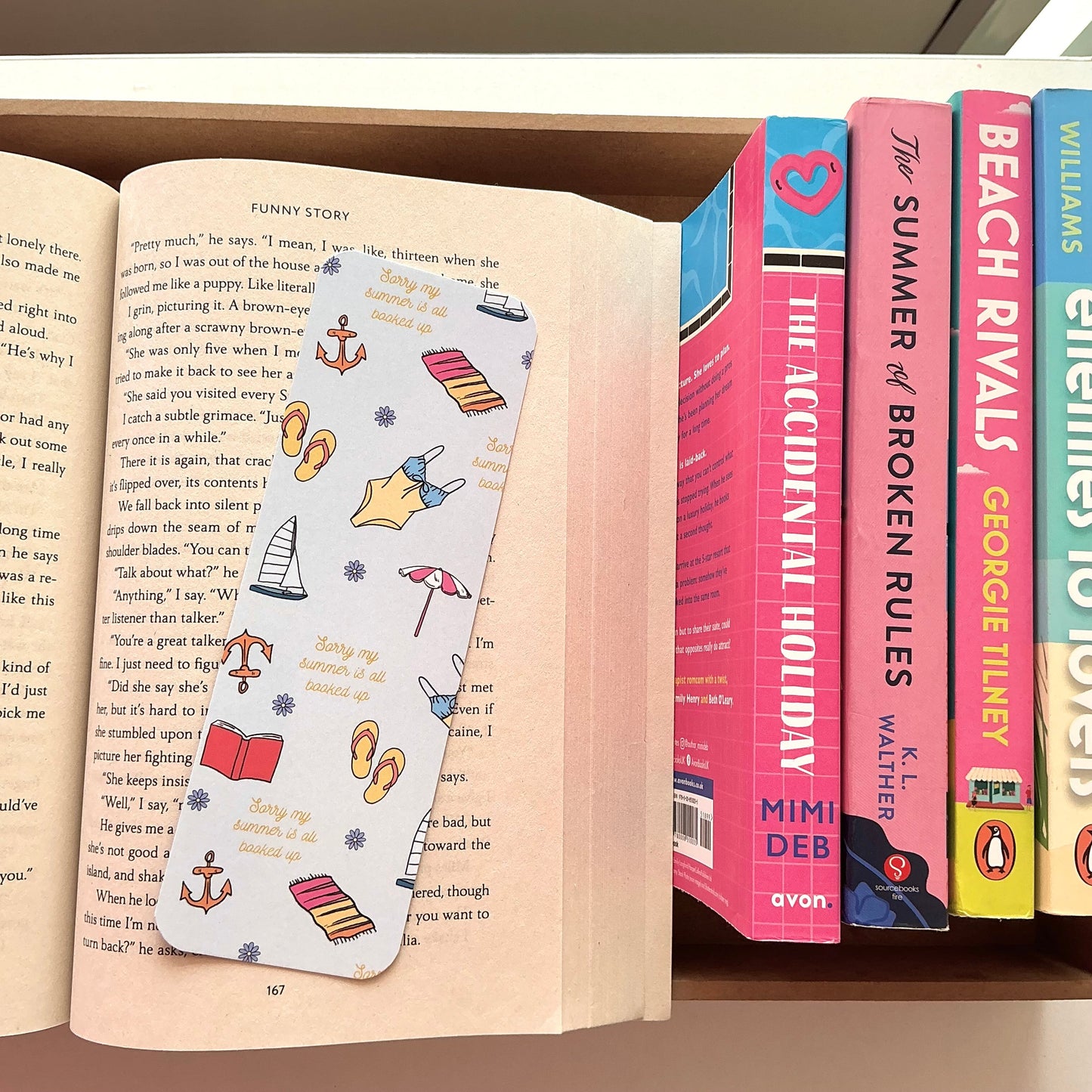 Beach club Bookmark, Summer Pattern Bookmark, Sea Turtle Bookmark