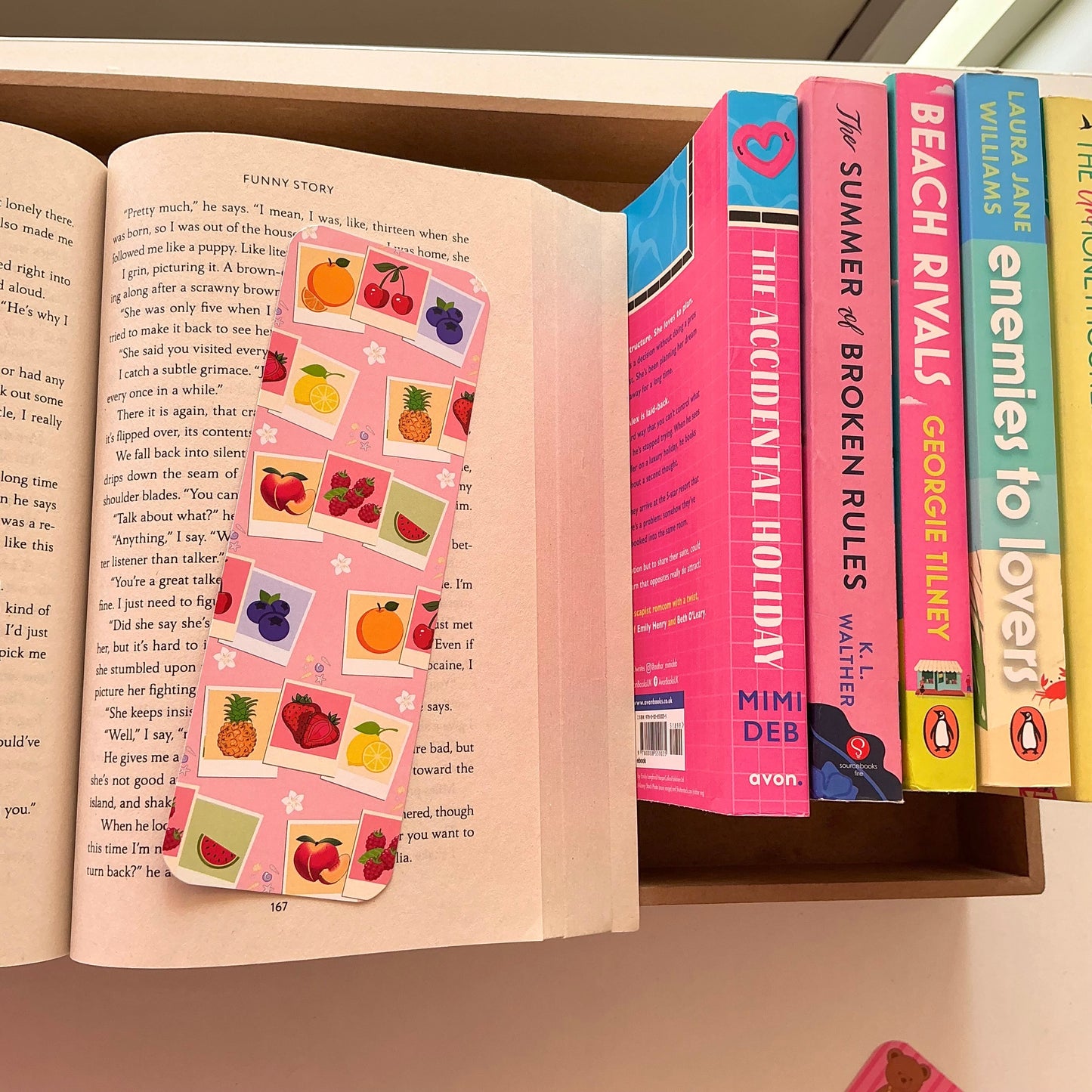 EmHen bookmark, Silly goose bookmark, Fruity bookmark