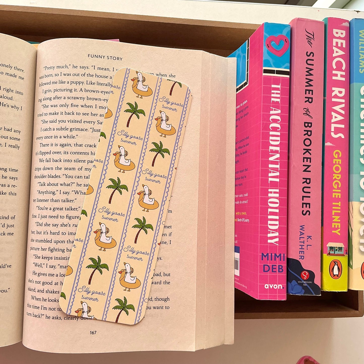 EmHen bookmark, Silly goose bookmark, Fruity bookmark