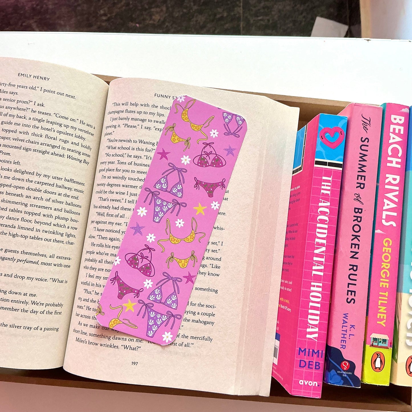 Swimsuit pattern bookmark