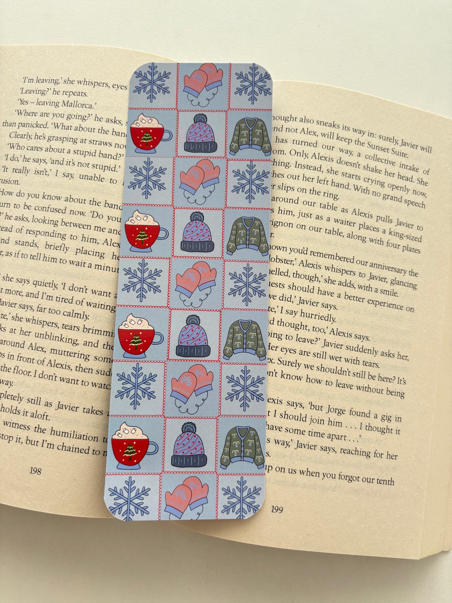 In my winter reading era bookmark, Winter book lover bookmark, Mugs mittens and sweaters bookmark