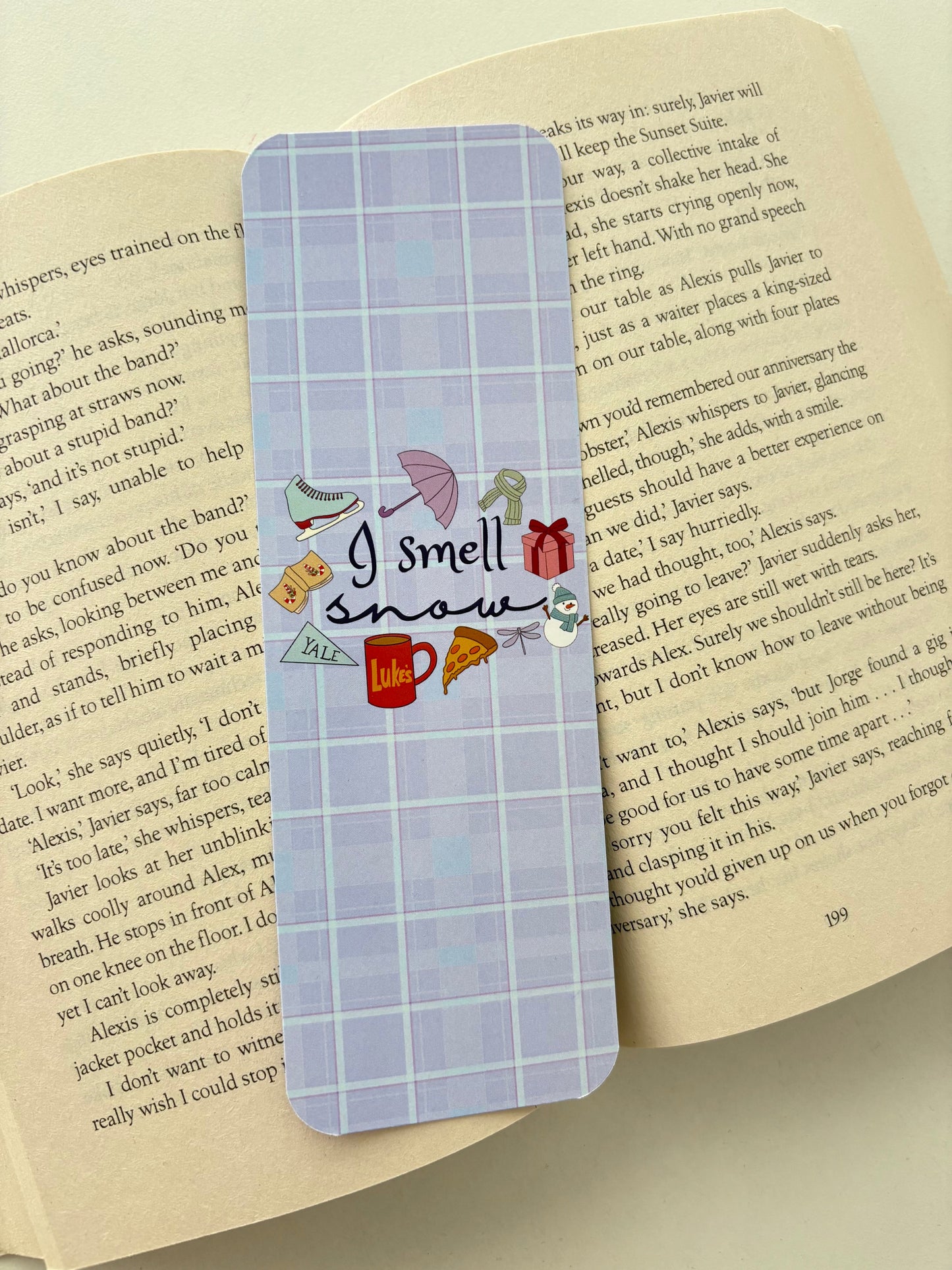 Stars Hollow bookmark, I smell snow bookmark