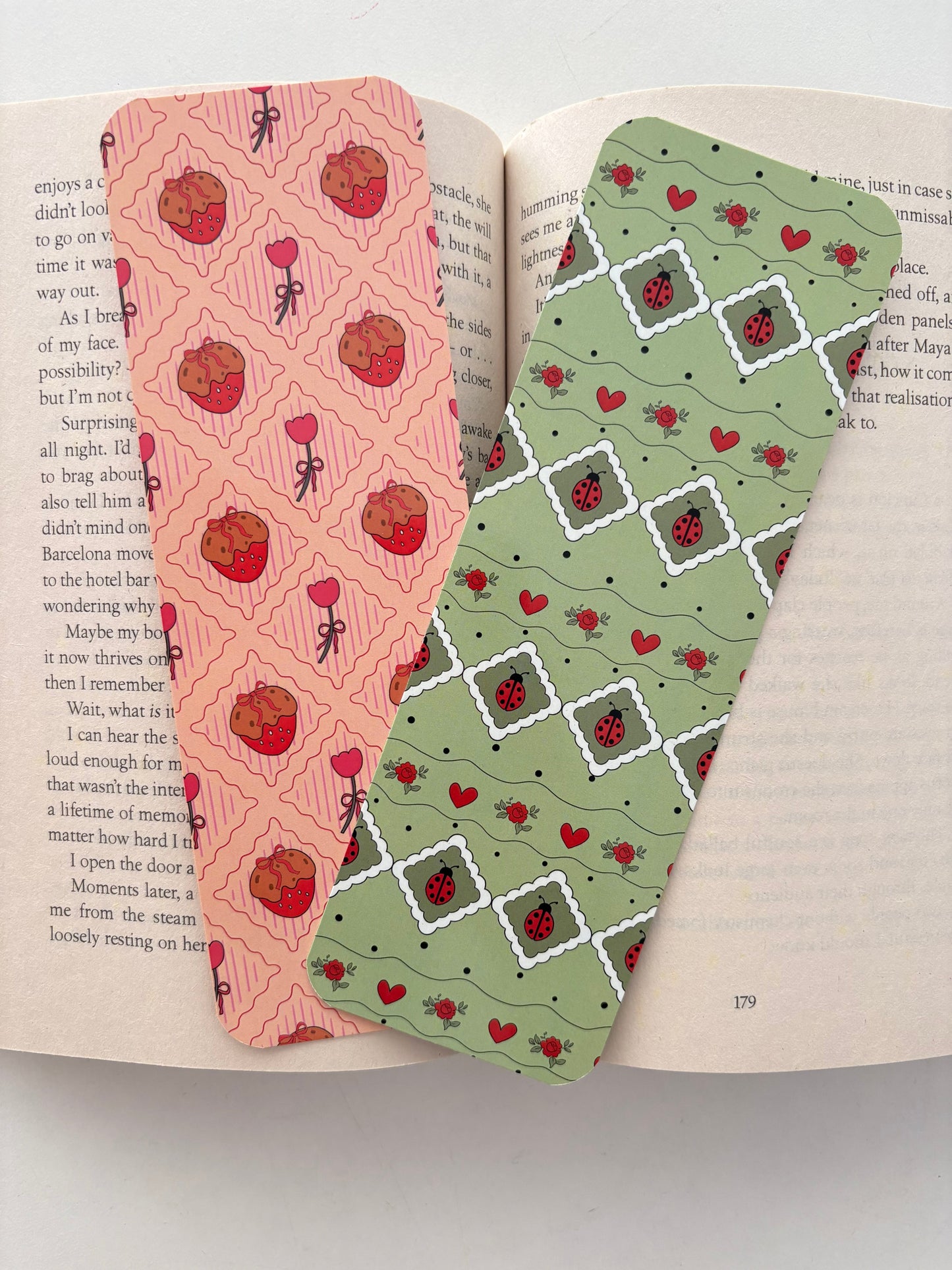Love Bug Bookmark, Chocolate Strawberry Bookmark
