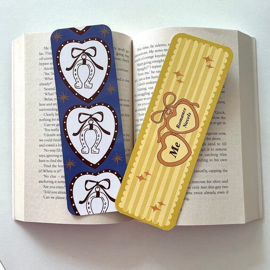 Cowboy romance bookmark, Romance novels bookmark