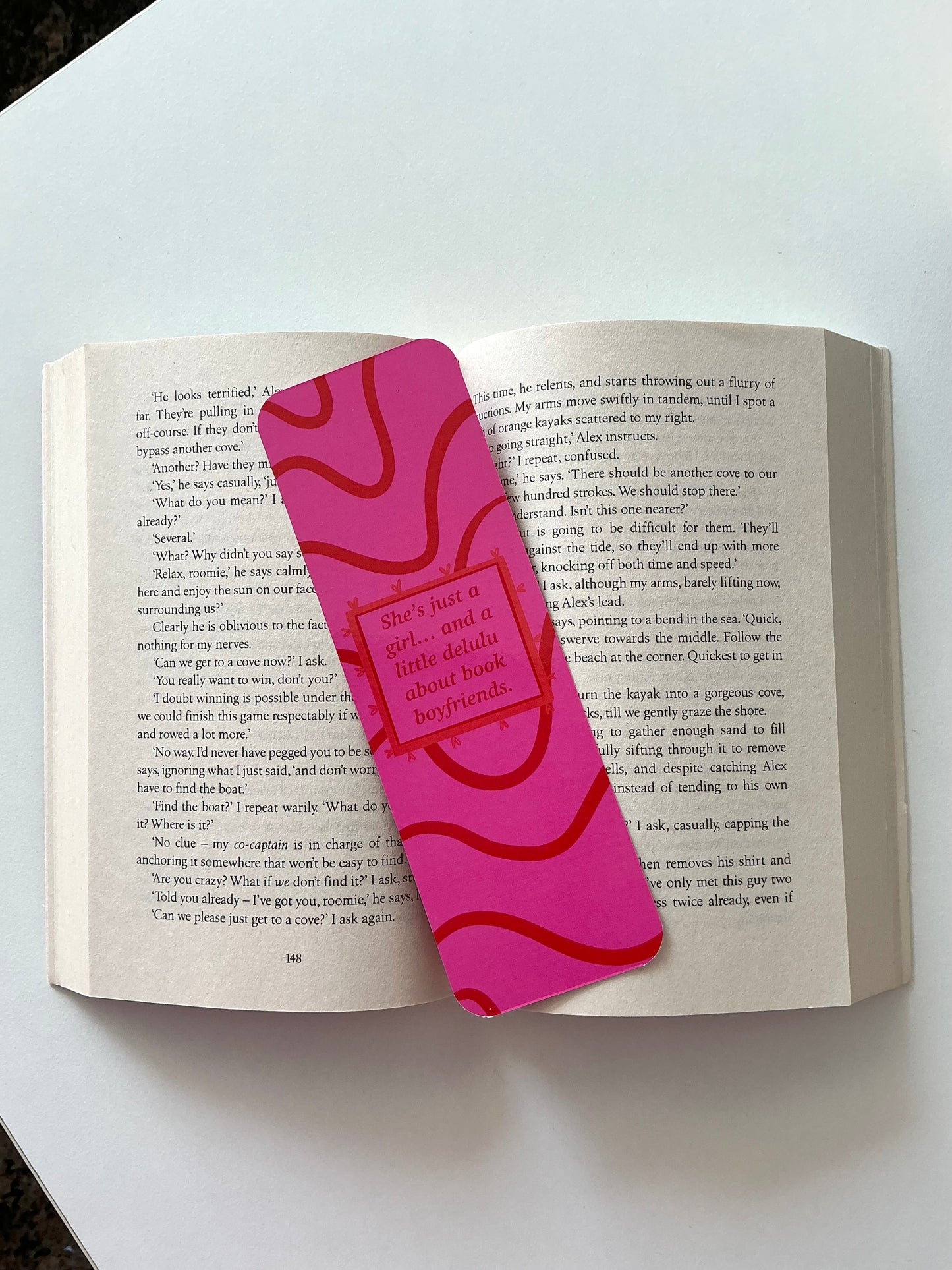 Delulu about book boyfriends bookmark