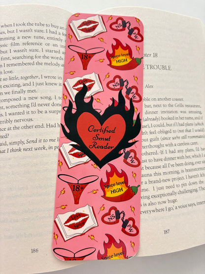 Spicy literature is my thing bookmark, Smut is my self care bookmark, Certified smut reader bookmark, I like it spicy bookmark