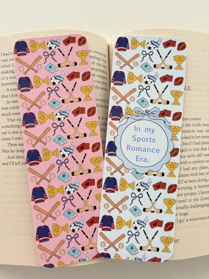 In my sports romance era bookmarks, Pack of 2