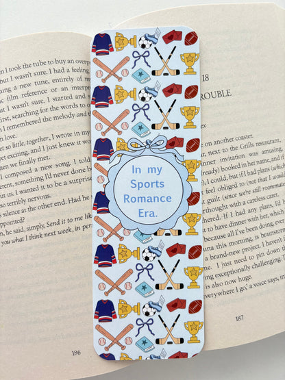 In my sports romance era bookmarks, Pack of 2