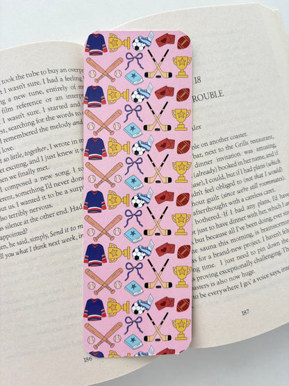 In my sports romance era bookmarks, Pack of 2