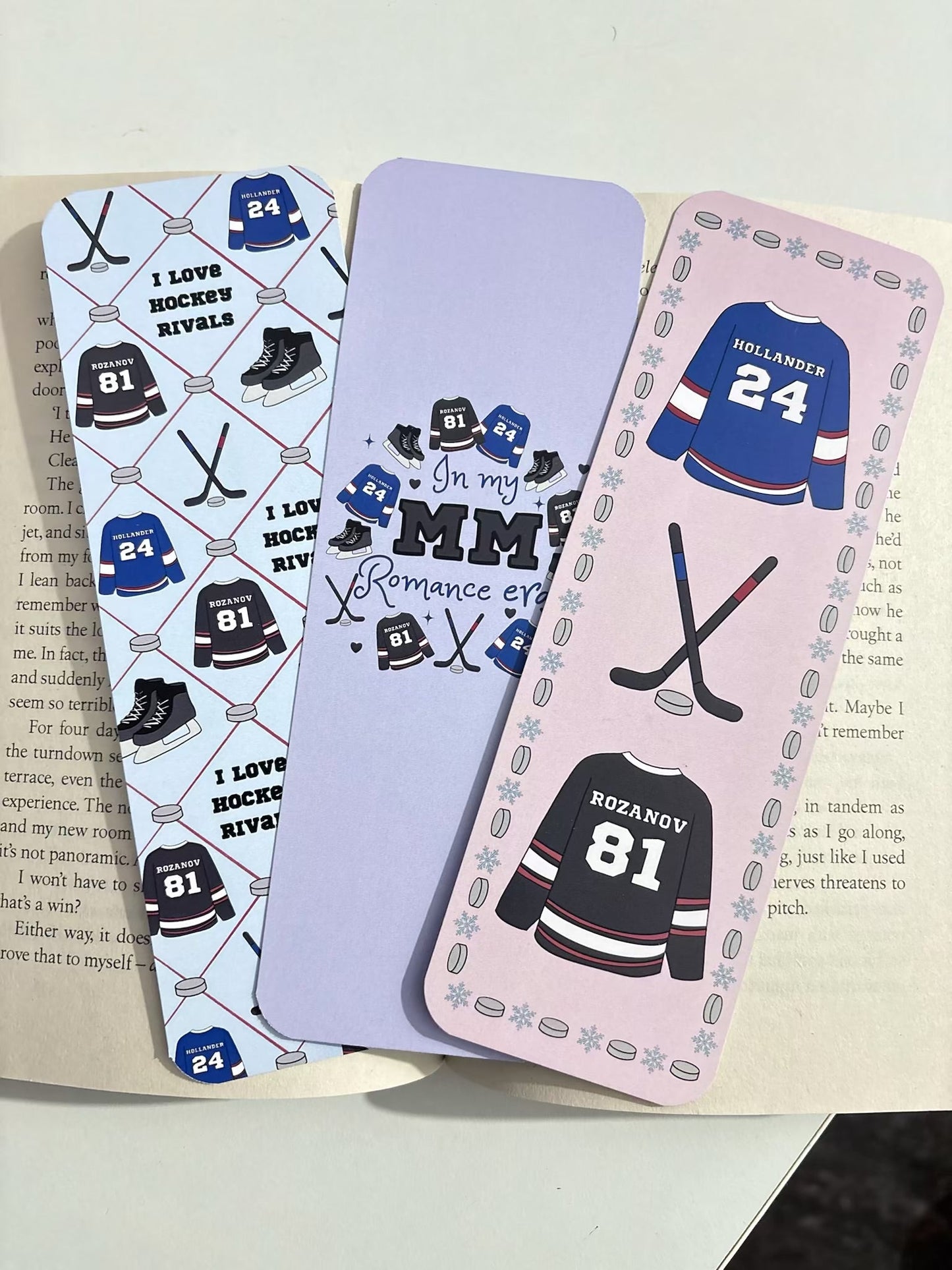 Héated Rìvalry bookmarks (pack of 3)