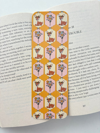 Bees and sunflowers bookmark, Bambi bookmark
