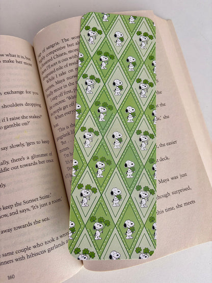 St. Patrick’s Sn00py bookmark, St. Patrick’s Teddy bookmark