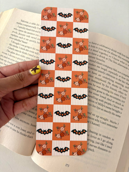 Floral Bats Bookmark