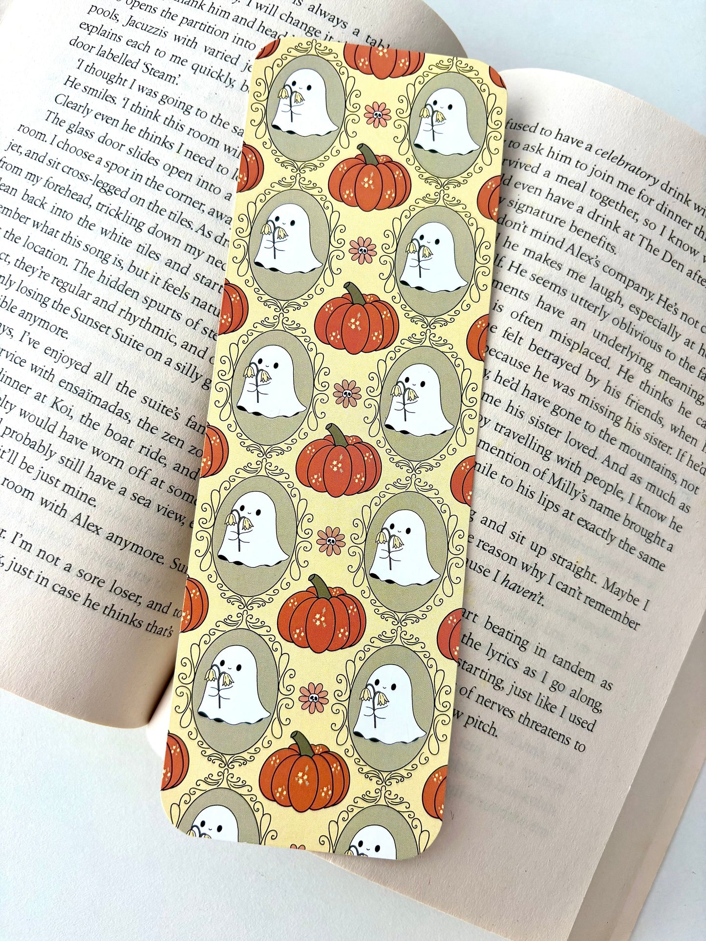 Floral Ghosties Bookmark