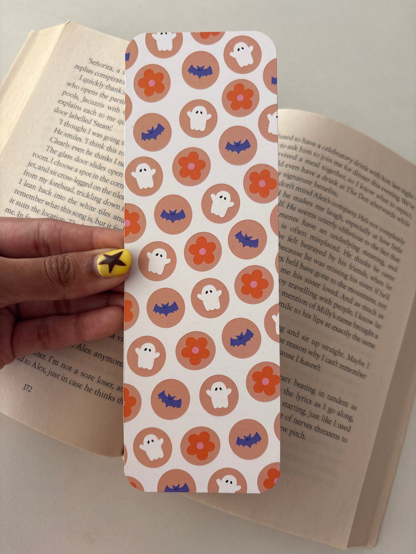 Springoween Cookies Pattern Bookmark