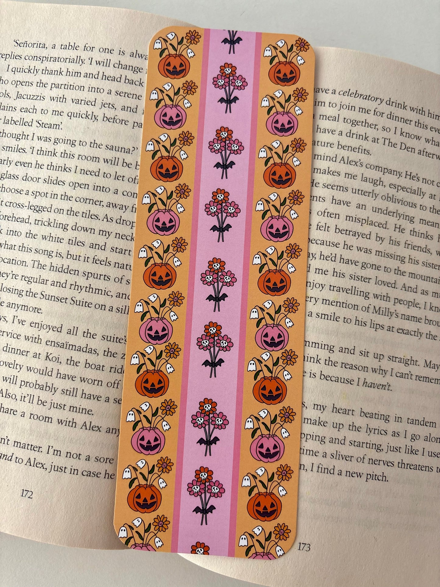Springoween Plants Bookmark