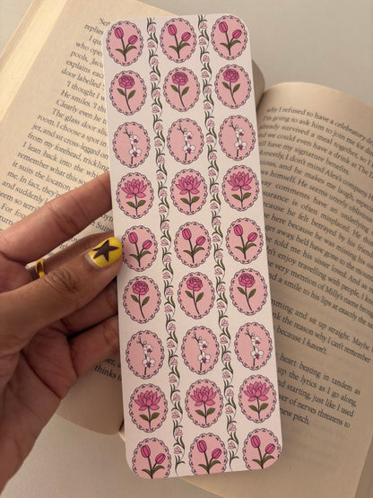 Spring Floral Pattern Bookmark