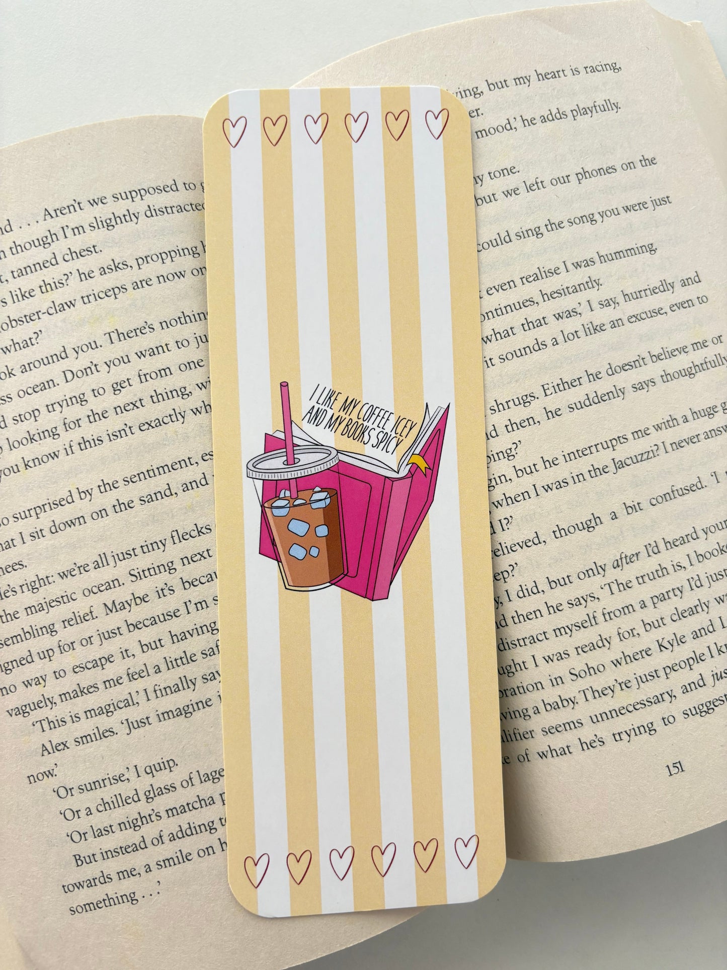 I don’t watch bookmark, Good girls read bookmark, Give me some spice bookmark, i like my coffee icy bookmark, Smutty reading in progress bookmark