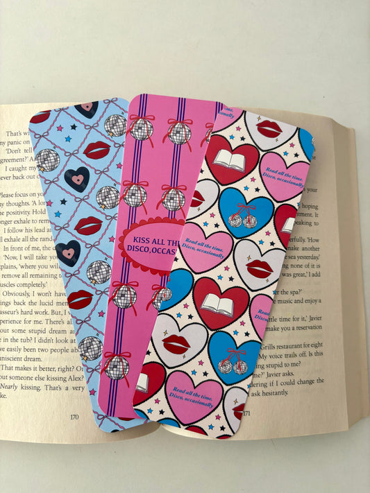 Read all the time bookmark, HS inspired bookmarks (pack of 3)